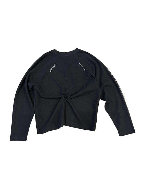 BLACK WAFFLE LONGSLEEVE