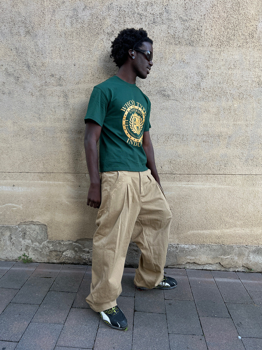 T-SHIRT UNIVERSITAIRE VERT