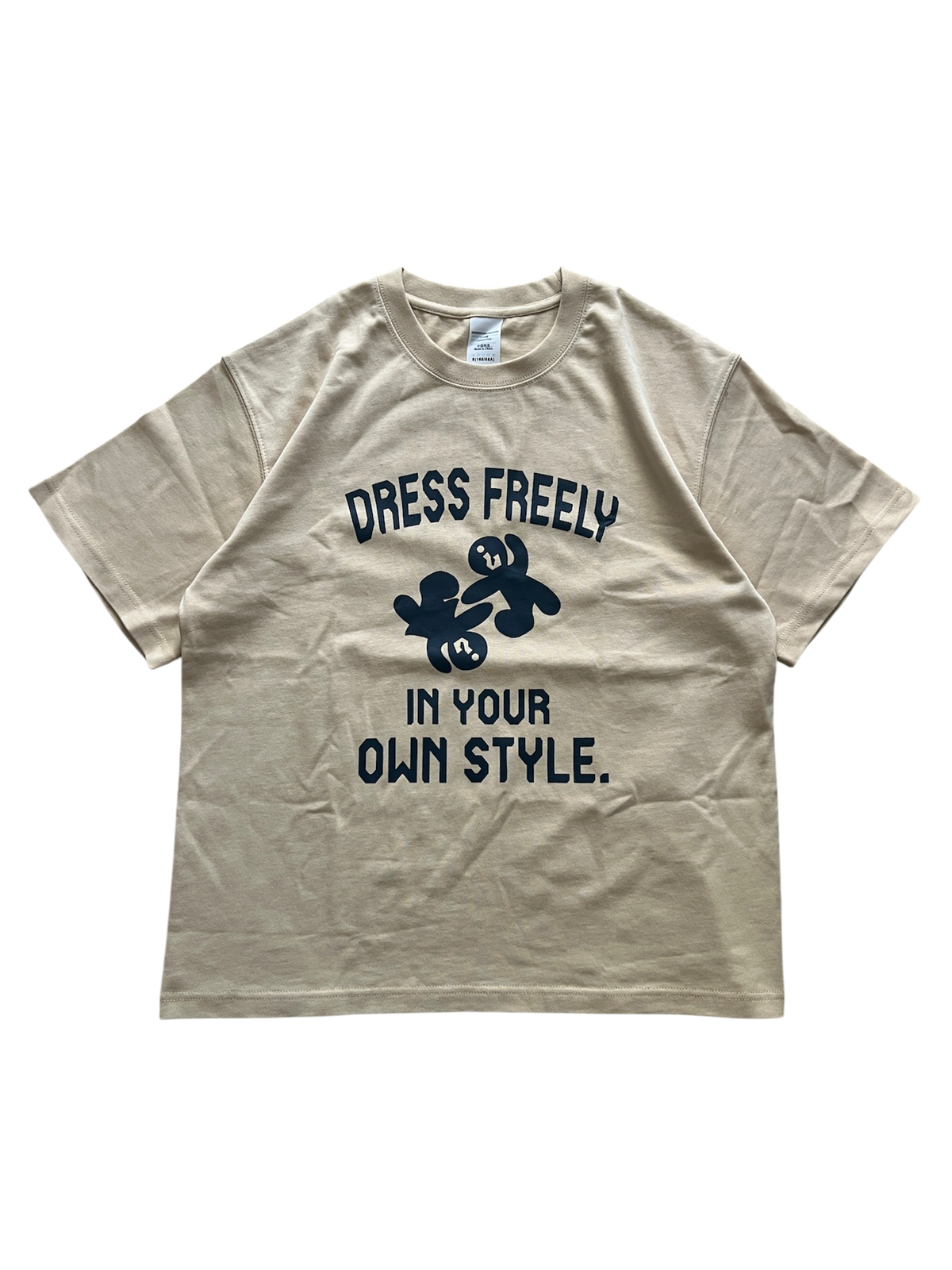 T-SHIRT SLOGAN BEIGE