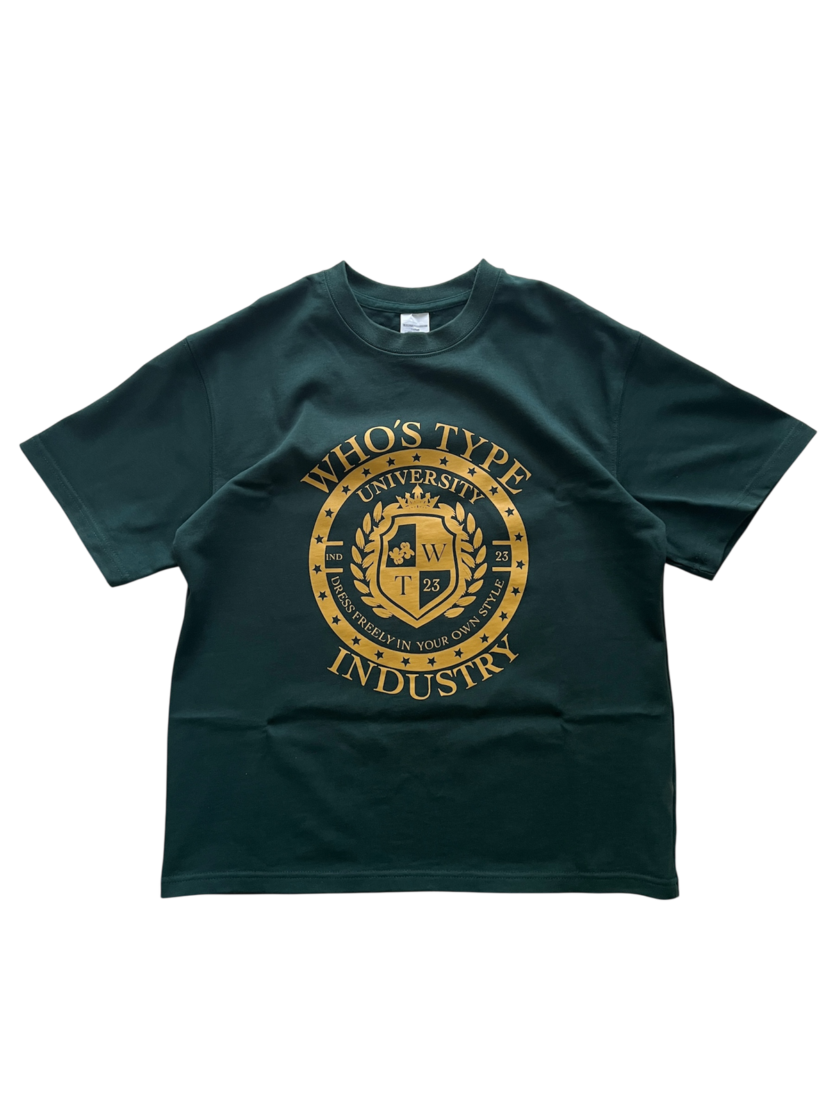 T-SHIRT UNIVERSITAIRE VERT
