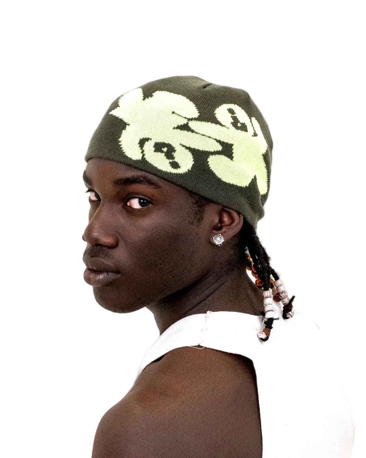 GREEN LOGO BEANIES