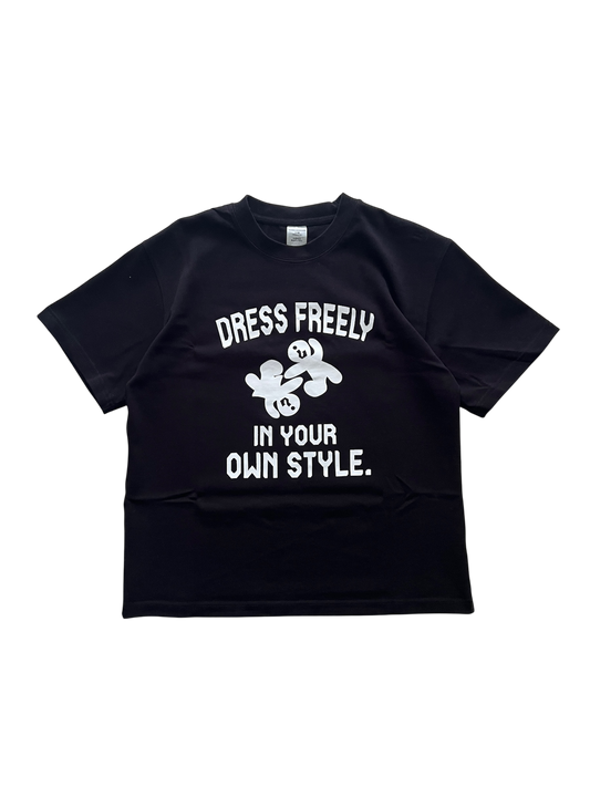 T-SHIRT SLOGAN NOIRE